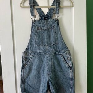 GAP Denim Bib Overalls in Light Blue Wash